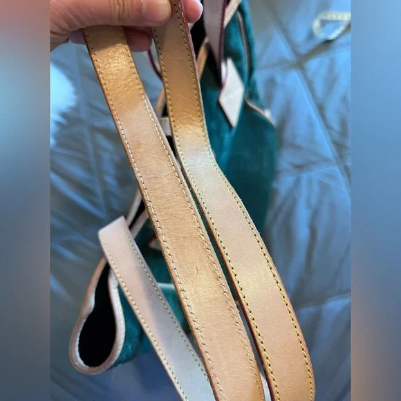 VINTAGE DOONEY & BOURKE Suede Leather Tote Bag - Picture 9 of 16